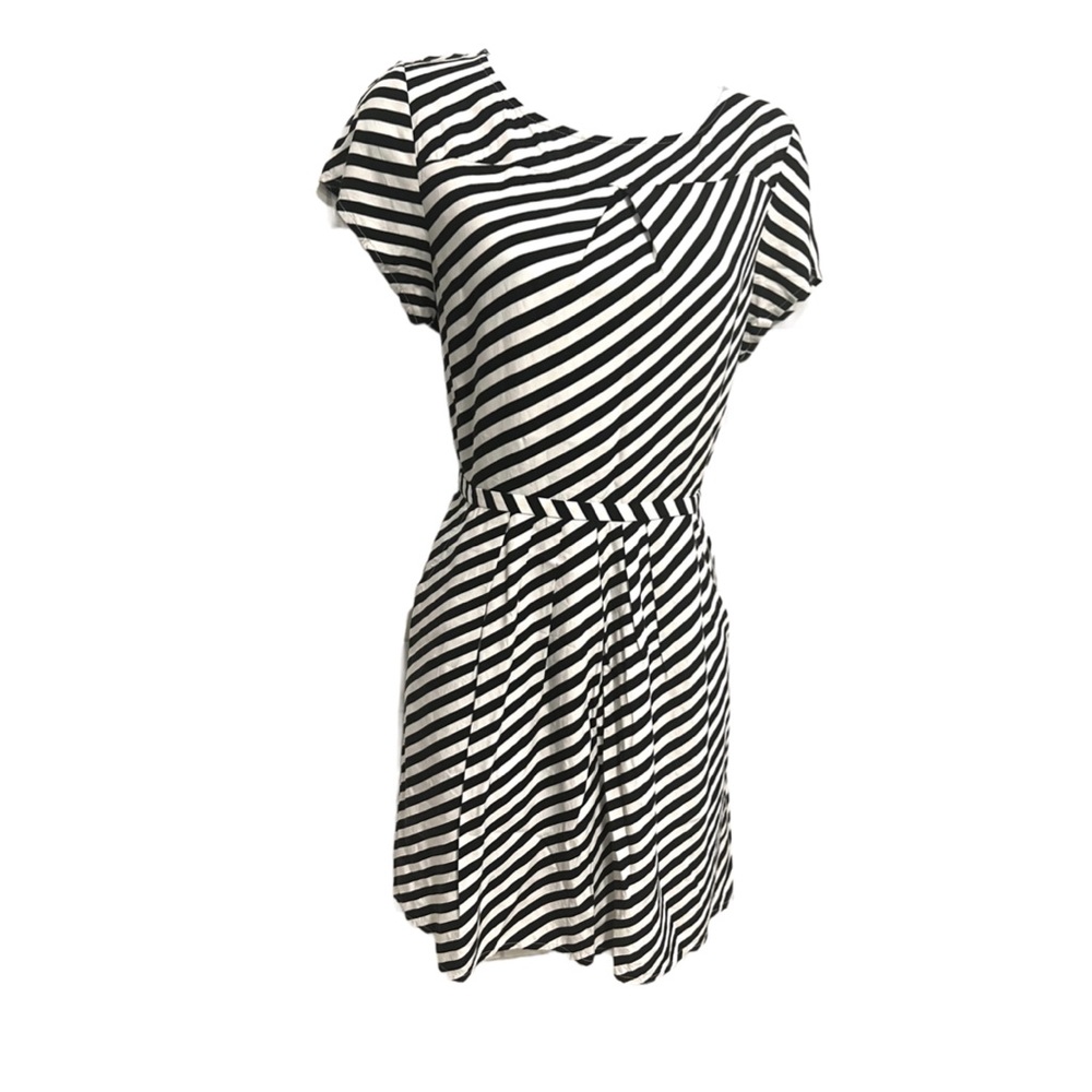 J. Crew B&W Striped Romper